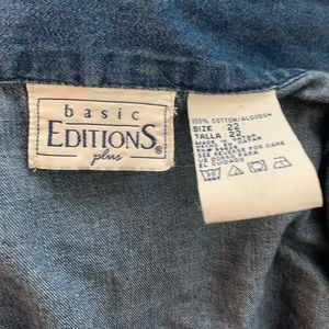 Vintage Hand-stitched flower shirt